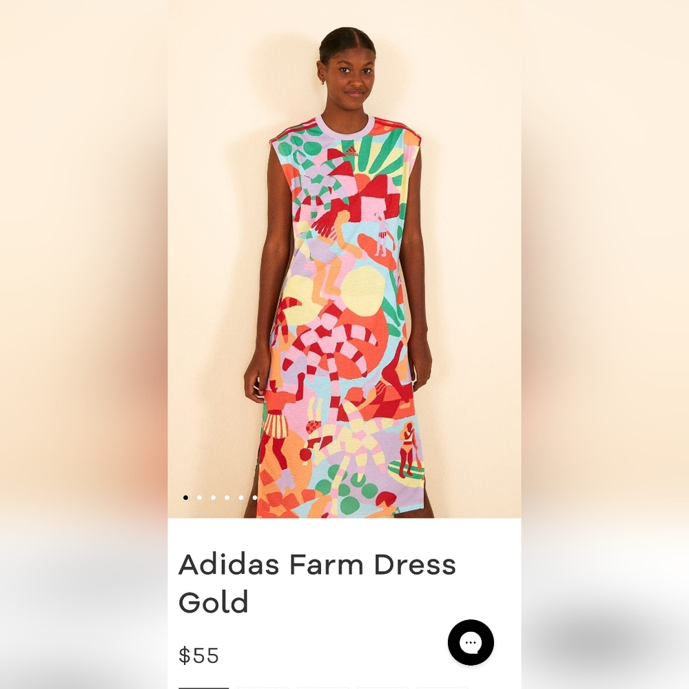 Adidas x FARM Rio Sleeveless Shirt Dress